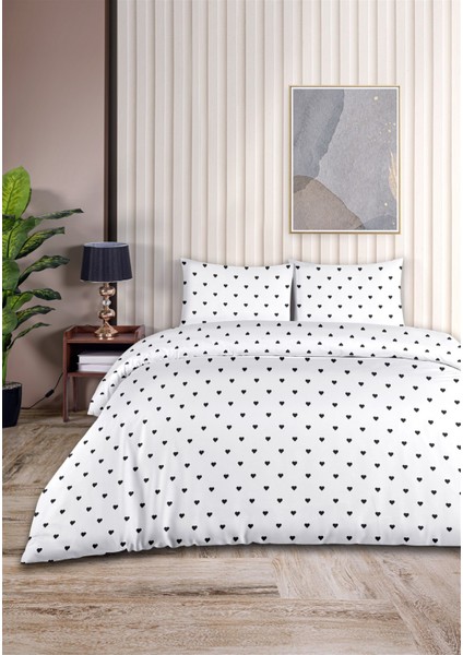 Akfil Lovely Tek Kişilik Nevresim Takımı 160 x 220 cm Siyah