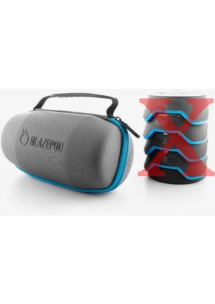 Egzersiz ve Antrenman Set Kit 4'lü Pod Kapasiteli Çanta - Blaze Pod Case - Blazepod Çantası - Blazepod Case - Blaze Pod Çantası