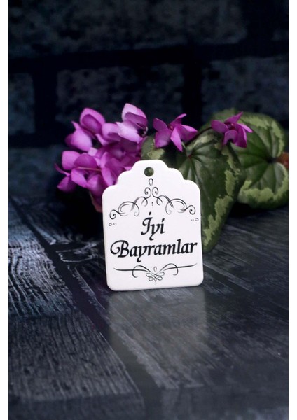 Bayram Etiketi - Iyi Bayramlar Baskılı -50 Adet Bayram Etiketi (4.5 x 6cm) fırsatları