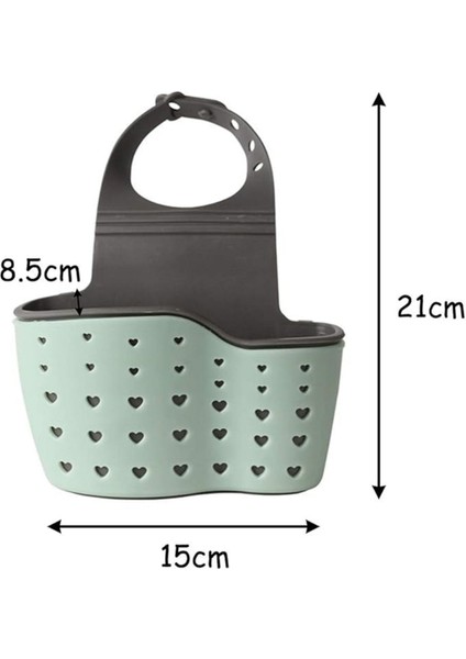 1 Adet Modern Plastik Asılabilir Lavabo Depolama Rafı, Ayarlanabilir Çıtçıtlı Mutfak Rafı fiyatları