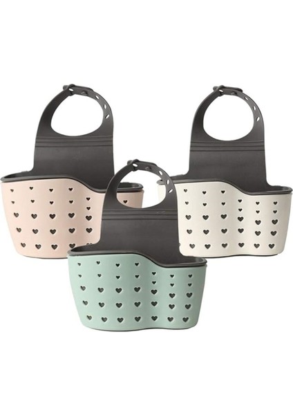 1 Adet Modern Plastik Asılabilir Lavabo Depolama Rafı, Ayarlanabilir Çıtçıtlı Mutfak Rafı indirimleri