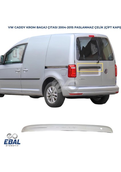 Vw Caddy Krom Bagaj Çıtası 2004-2015 P.çelik (Çift Kapı)