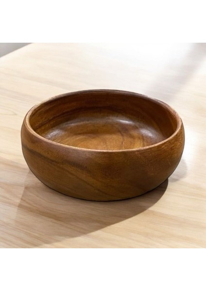 Rustik Tarz Ahşap Kase–çerez,meyve,salata ve Meze-Dekoratif Küçük Ahşap Kase–çok AMAÇLI-17,5X6CM modelleri