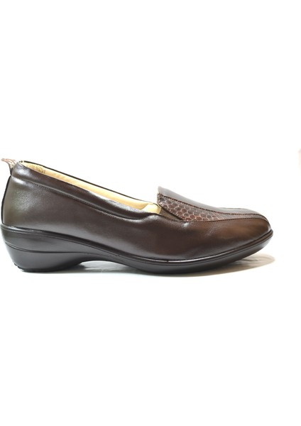 3100 Deri Ortopedik Kadın Anne Şeker Ayakkabı Büyük Numara