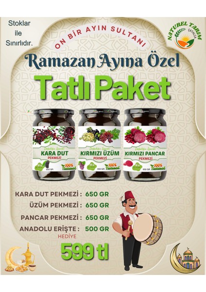 Tatlı Paket Pancar - Üzüm -Dut Pekmezi ( Şekerilavesiz )