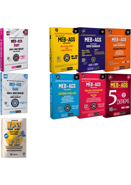 2025 Meb-Ags-Öabt Kimya Kazandıran Set