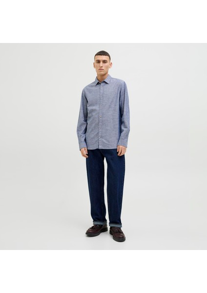 Erkek Keten Karisimli Gömlek - Summer indirimleri