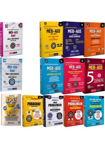 2025 Meb-Ags-Öabt Kimya Kazandıran Set(Fiziksel Kitap+Yapay Zeka)