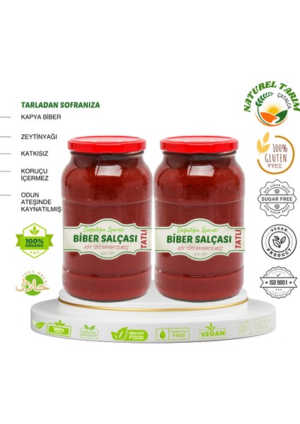 Naturel Biber Salçası 2 Li Paket