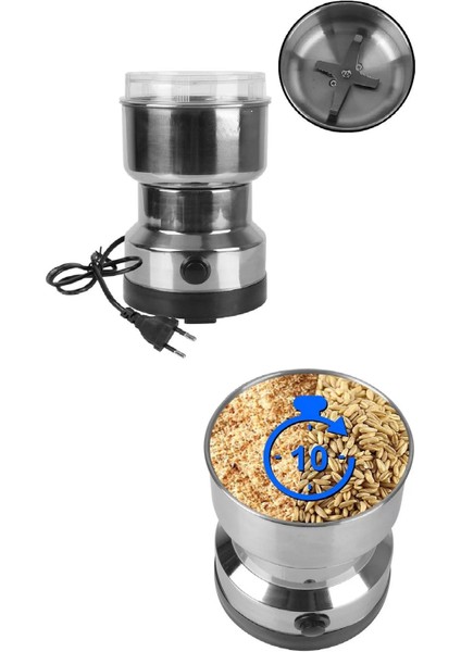 4 Bıçaklı Elektrikli Öğütücü Blender Kahve Fındık Baharat Tahıl Biber Değirmeni