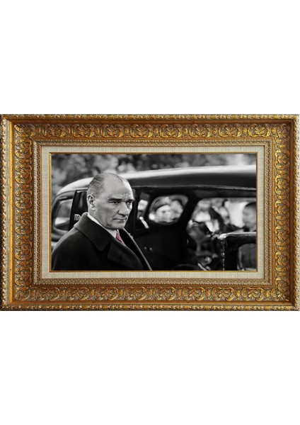 Özel Altın Seri Atatürk Paspartulu Tablo RH139
