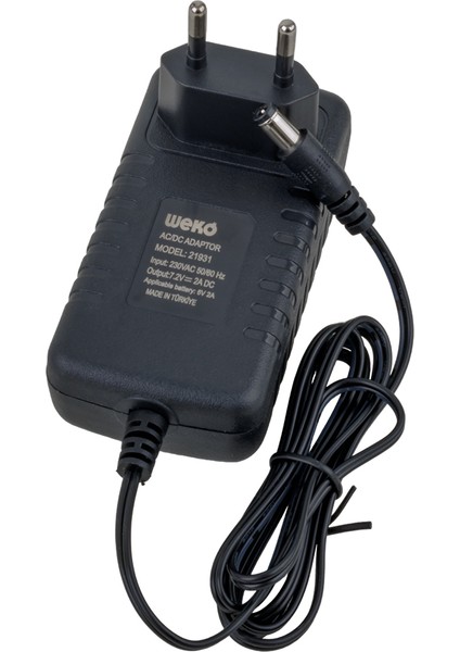 7.2 Volt - 2 Amper 5.5*2.5 Uçlu Ledli Yerli Üretim Akü Şarj Cihazı (OUT:6V-2A) (4767)