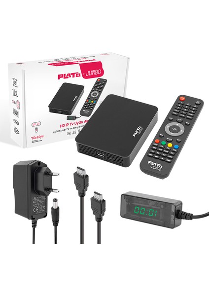 Plato Jumbo Lınux Tabanlı Ethernet Girişli Ip Tv Uydu Alıcısı (Youtube*wifi* Dolby) (4767)