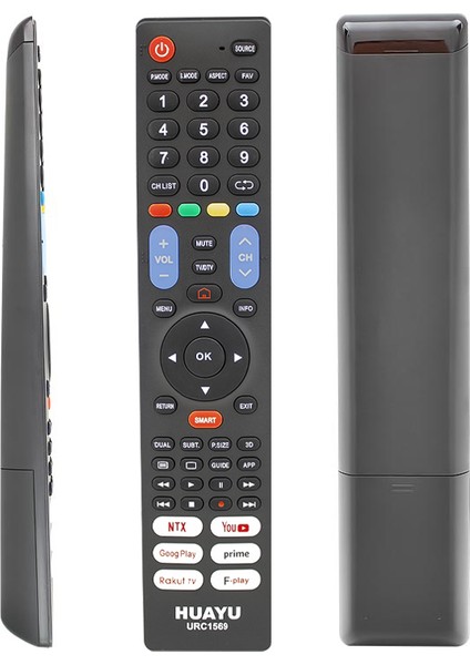 Kl URC1569 Netflıx-Youtube-Prıme Vıdeo-Google Play-Rakuten Tuşlu 7ın1 Universal LCD LED Tv Akıllı Kumanda