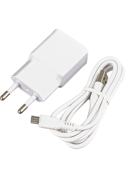 WK-21434 S6 2.1 Amper Şarj Başlık Adaptörü + Mıcro USB Kablo(No:3) (4767)