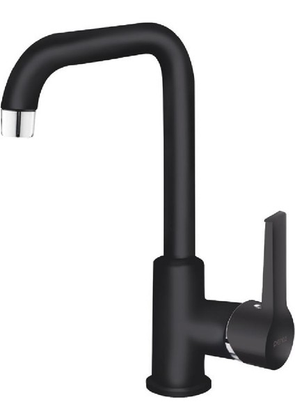 Agena Lavabo Bataryası (L Borulu) Black P903B