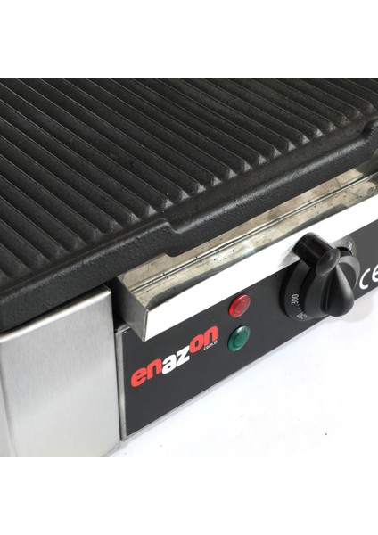 Ev Tipi 8 Dilim Elektrikli Saf Döküm Tost Makinesi 30X23 - Inoks Sarı
