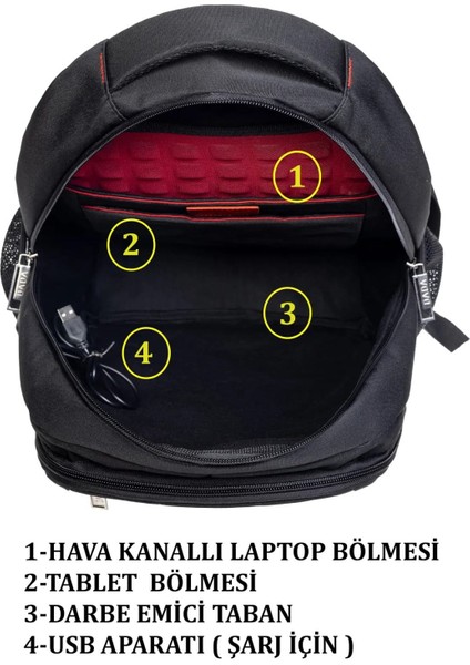 Dada Laptop Bölmeli 15.inç Günlük Okul Sırt Çantası modelleri