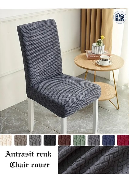 Baqdo Tuğla Desen Yüksek Kaliteli Sandalye Kılıfı, Sandalye Örtüsü, Lastikli, Likralı, Yıkanabılır 1 Adet