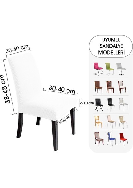 Baqdo Tuğla Desen Yüksek Kaliteli Sandalye Kılıfı, Sandalye Örtüsü, Lastikli, Likralı, Yıkanabılır 1 Adet fırsatları