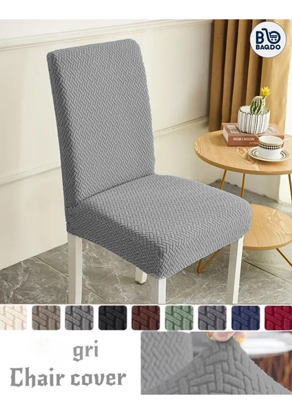 Baqdo Tuğla Desen Yüksek Kaliteli Sandalye Kılıfı, Sandalye Örtüsü, Lastikli, Likralı, Yıkanabılır 1 Adet