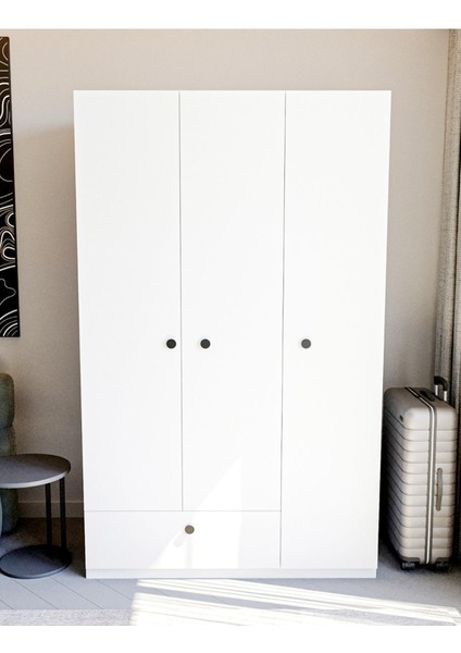 Frezya 3 Kapaklı Elbise Dolabı-3 Kapılı Gardırop