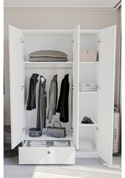 Frezya 3 Kapaklı Elbise Dolabı-3 Kapılı Gardırop fiyatları