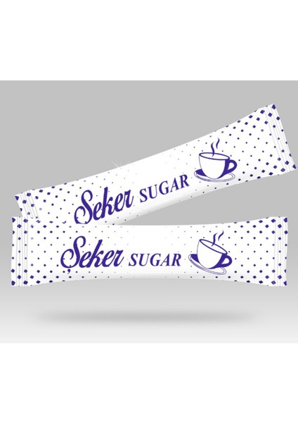 Stick Şeker Özel Üretim Desenli Tasarım F (Mavi Beyaz) x 500'lü