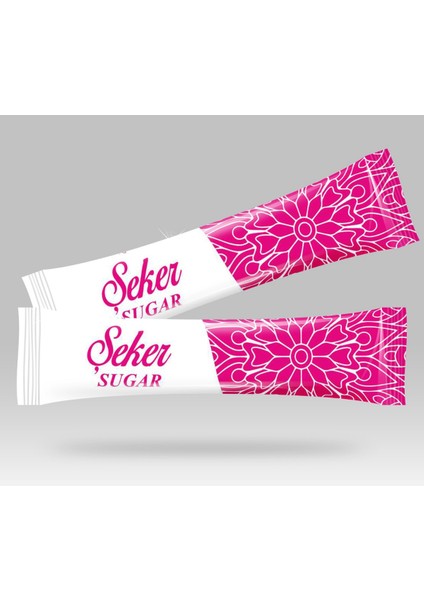 Stick Şeker Özel Üretim Desenli Tasarım B (Pembe Beyaz) x 5000'li
