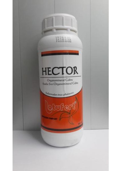 Hector Azotlu Çim Gübresi. Bahçe ve Leylandi Gübresi. Azotlu Boy Gübresi. Çiçek Gübresi, Azot 1lt