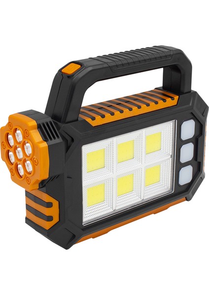 3 Çalışma Modlu 6 Cob Ledli Taşınabilir Solar Lamba