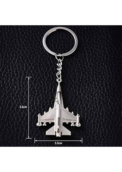 Savaş Uçağı Anahtarlık Metal