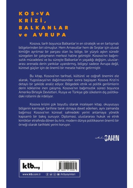 Kosova Krizi, Balkanlar ve Avrupa Mehmet Şahin