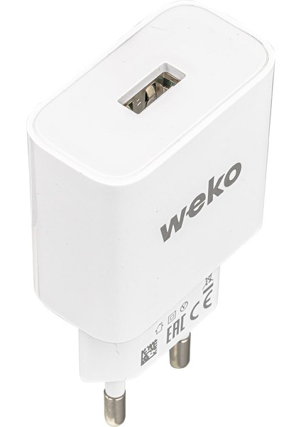 WK-21436 M7 2.1 Amper Şarj Başlık Adaptörü + Mıcro USB Kablo (No:3) (4767)