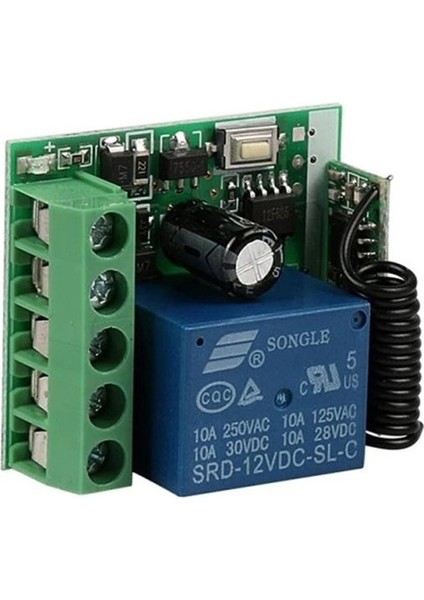 12 Volt - 433 Mhz Tek Kanalli Uzaktan Kumandali Garaj Kumandasi Kopyalama ve Role Devresi̇ fiyatları