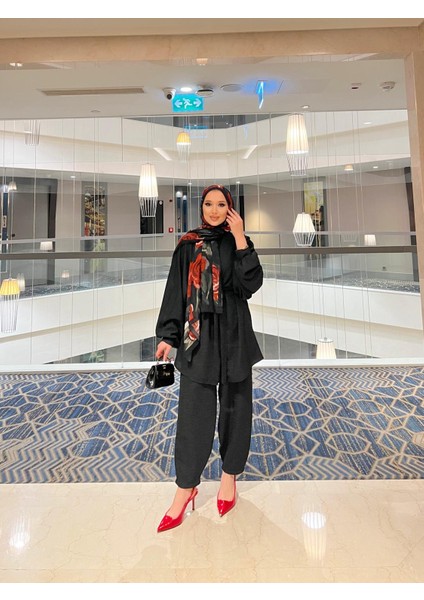 Yarasa Kollu Şalvar Pantolonlu Takım fiyatları