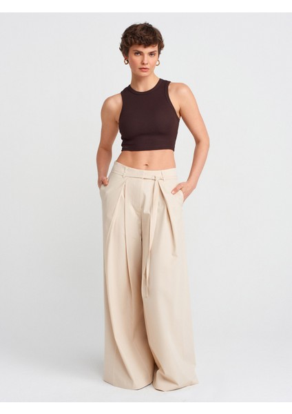 20820 Dikiş Efektli Crop Top-Siyah modelleri