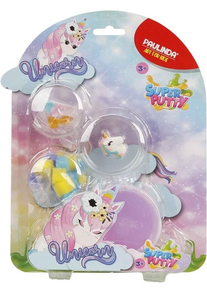 Nessiworld S00095547 Pln Slime Süper Putty Unicorn 80ML -Sun