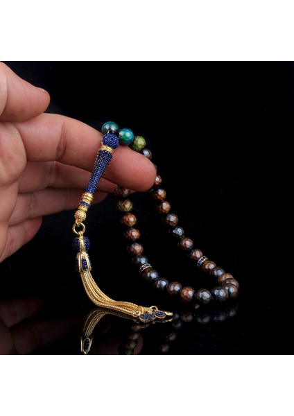 Zirkon Taş Gümüş Set Renk Değiştiren His Taşı Tesbih