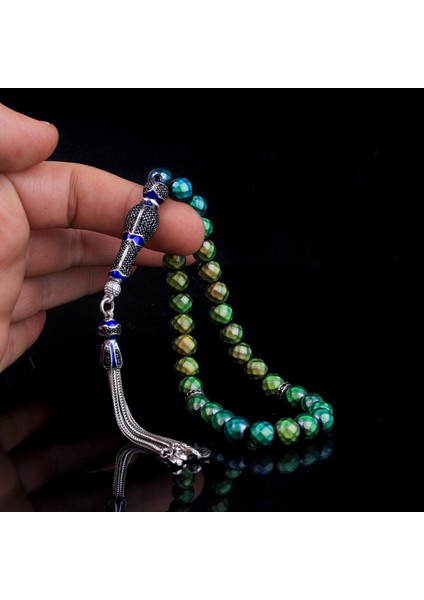 Zirkon Taş Gümüş Set Renk Değiştiren His Taşı Tesbih fiyatları