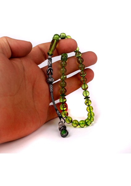 Damla Kehribar 1000 Ayar Kazaz Gümüş Püsküllü Tesbih fiyatları