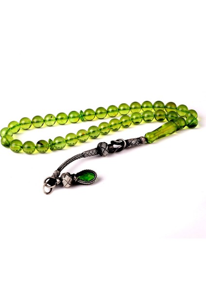 Damla Kehribar 1000 Ayar Kazaz Gümüş Püsküllü Tesbih fırsatları