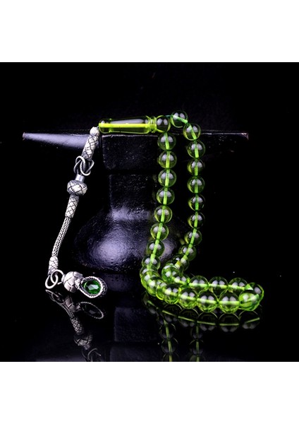 Damla Kehribar 1000 Ayar Kazaz Gümüş Püsküllü Tesbih indirimleri