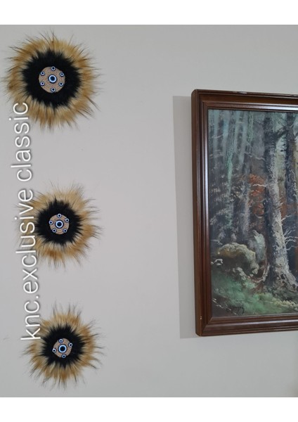 Gizemli Nazar Çiçeği Bohem Ev Dekorasyonu Duvar Süsü Aksesuarı Nazar Kapanı