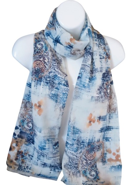 Ithal Krep Çok Renkli Etnik Desen Şal modelleri