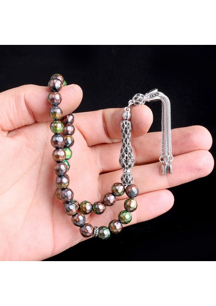 925 Ayar Gümüş Set Püsküllü Renk Değiştiren His Taşı Tesbih modelleri