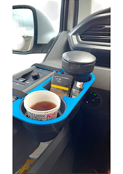 HR PLAST araç içi oto bardaklık ve bardak içecek telefon tutucu organizer Pembe Renk Seçeneği