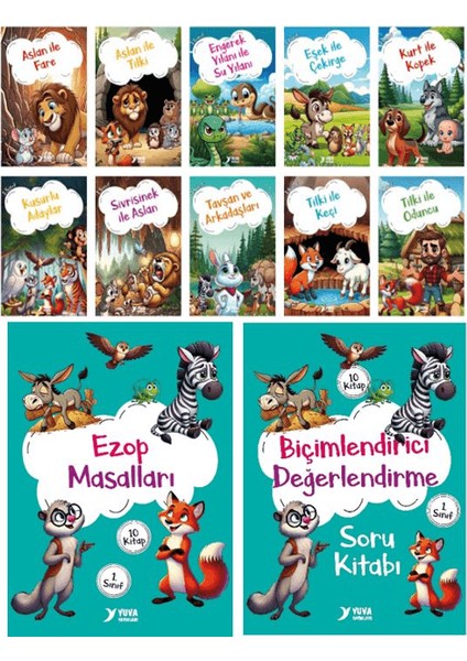 Ezop Masalları (10 Kitap) - Ülkü Duysak