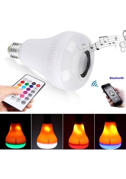 Kumandalı Bluetooth Hoparlör Ampul Ld-37 (4767)