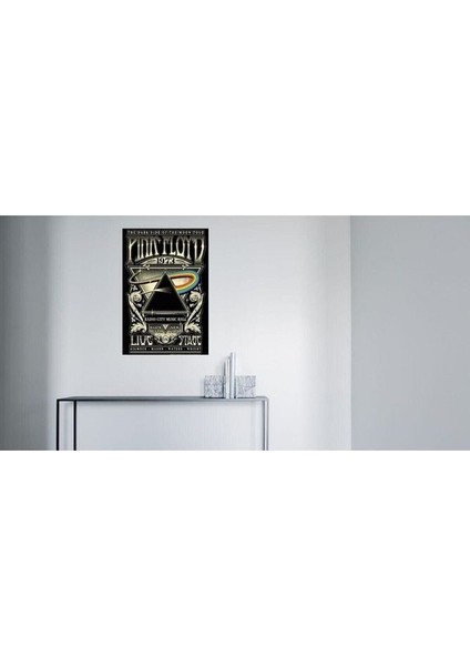 Pink Floyd 1973 Temalı Dekoratif Poster Ahşap Retro Tablo